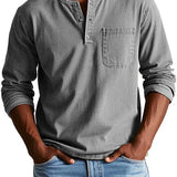 Ben | Men’s Casual Long Sleeve Henley Shirt