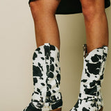 Clara | Women’s Trendy Western Boots with Belt Detail