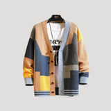 Amelia | Women’s Spring Colorblock Button Knit Cardigan