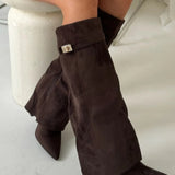 Emily | Women’s Leather Thigh-High Boots with Buckle