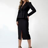 Brooklyn | Women’s Spring Peplum Blazer Skirt Set