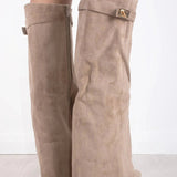 Emily | Women’s Leather Thigh-High Boots with Buckle