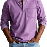 Ben | Men’s Casual Long Sleeve Henley Shirt
