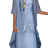 Ivy | Women Flowing Sheer Sleeve Midi Dress