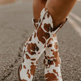 Clara | Women’s Trendy Western Boots with Belt Detail