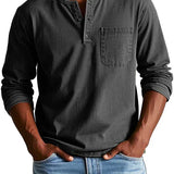 Ben | Men’s Casual Long Sleeve Henley Shirt