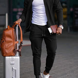 Evan | Men’s Casual Travel Tracksuit with Zipper Jacket