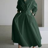 Zara  | Women’s Belted Shirt Maxi Dress