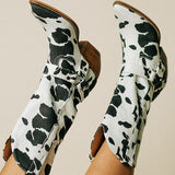 Clara | Women’s Trendy Western Boots with Belt Detail