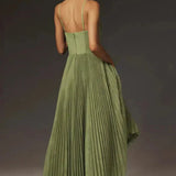 Sophia | Women’s Pleated Strappy Maxi Dress