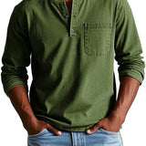Ben | Men’s Casual Long Sleeve Henley Shirt