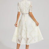 Willow | Women’s Chic Lace Midi Dress