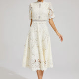 Willow | Women’s Chic Lace Midi Dress