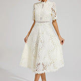 Willow | Women’s Chic Lace Midi Dress