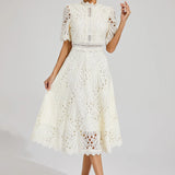 Willow | Women’s Chic Lace Midi Dress