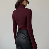 Lucy | Women’s Spring Stylish Ribbed Turtleneck Sweater