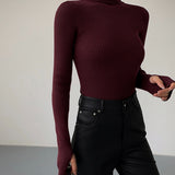 Lucy | Women’s Spring Stylish Ribbed Turtleneck Sweater