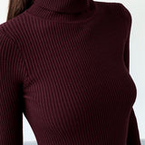 Lucy | Women’s Spring Stylish Ribbed Turtleneck Sweater