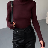 Lucy | Women’s Spring Stylish Ribbed Turtleneck Sweater