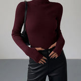 Lucy | Women’s Spring Stylish Ribbed Turtleneck Sweater