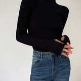 Lucy | Women’s Spring Stylish Ribbed Turtleneck Sweater