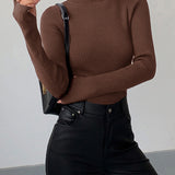 Lucy | Women’s Spring Stylish Ribbed Turtleneck Sweater