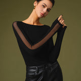 Florence | Women’s Spring Stylish Mesh Sleeve T-Shirt