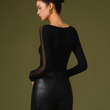 Florence | Women’s Spring Stylish Mesh Sleeve T-Shirt