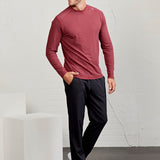 Carrollton Long Sleeve Gym Top for Men | Moisture-Wicking Activewear T-Shirt in Black, Navy, Grey