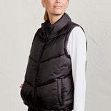 Chic Power Puffer Vest for Women in Recycled Nylon | Stylish Layering Gilet