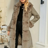 Christine | Plush Winter Coat for Women in Elegant Brown