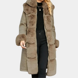 Christine | Plush Winter Coat for Women in Elegant Brown