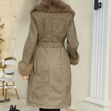 Christine | Plush Winter Coat for Women in Elegant Brown