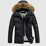 Daan | Men's Insulated Winter Coat with Faux Fur Collar for Stylish Warmth