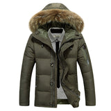 Daan | Men's Insulated Winter Coat with Faux Fur Collar for Stylish Warmth
