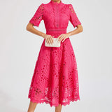 Willow | Women’s Chic Lace Midi Dress