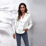 Sydney | Women’s Casual Workwear Loose Fit Satin Blouses