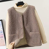 Sarah | Women’s Relaxed Fit Sleeveless Outerwear Vest