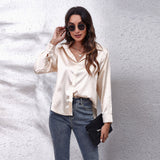 Sydney | Women’s Casual Workwear Loose Fit Satin Blouses
