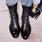 Sophia | Women’s Lace-Up Leather Ankle Boots