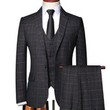 Fred | Men Spring Windowpane Plaid Suit Set