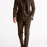 Clark | Men’s Spring Three-Piece Tweed Tuxedo Suit