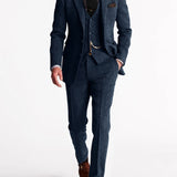 Clark | Men’s Spring Three-Piece Tweed Tuxedo Suit