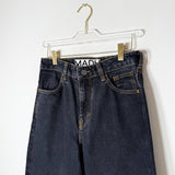 Ozon Black Sculpture | Cropped Barrel Men's Jeans in Washed Black