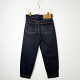 Ozon Black Sculpture | Cropped Barrel Men's Jeans in Washed Black