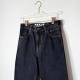 Ozon Black Sculpture | Cropped Barrel Men's Jeans in Washed Black