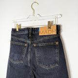 Ozon Black Sculpture | Cropped Barrel Men's Jeans in Washed Black