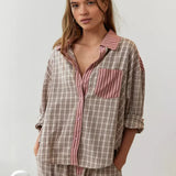 Grace | Women Spring Plaid Two Piece Set