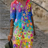 Hailey | Women’s Floral V-Neck Midi Dress