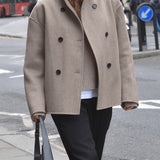 Bianca | Classic Chic Double-Breasted Coat for Women